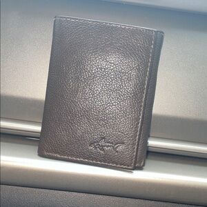 Greg Norman Collection Dark Brown Leather Card Holder